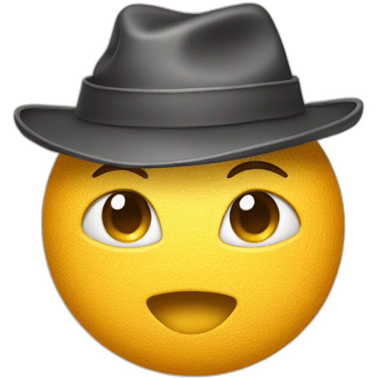 Butt cheeks wearing a hat emoji