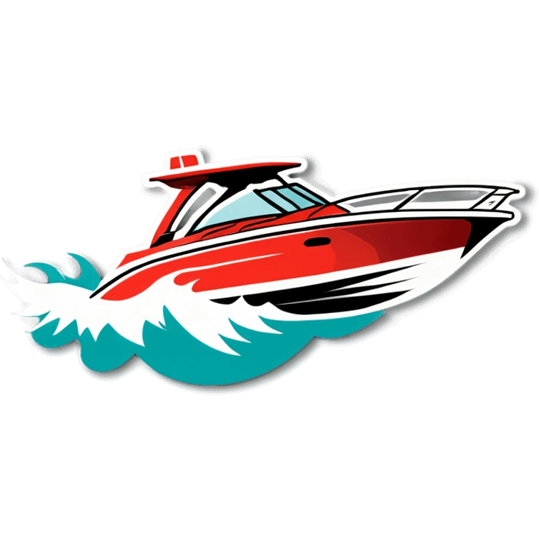 sport boat in waves emoji