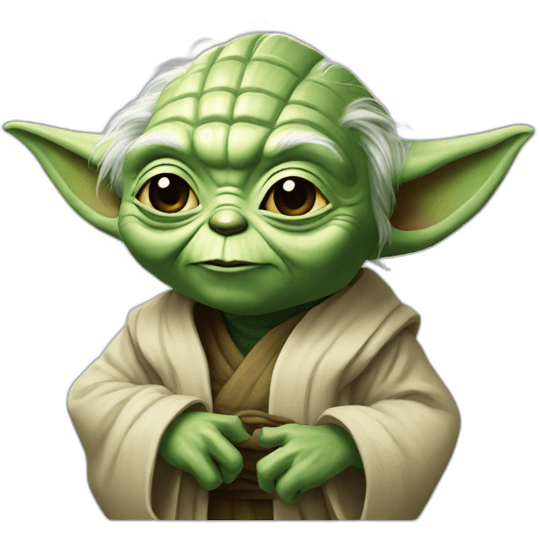 yoda happy emoji