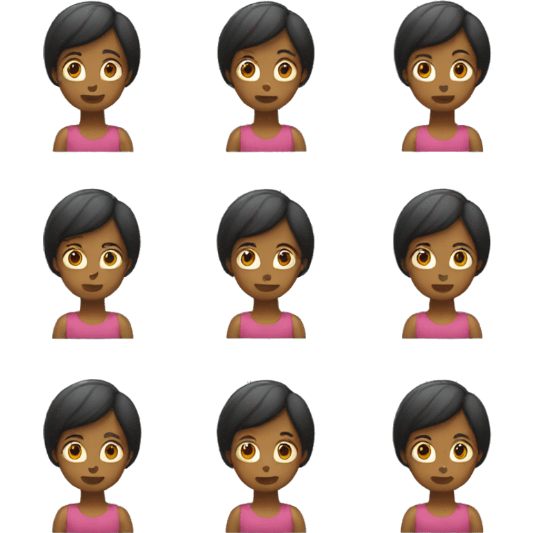 one woman facing forwards without arms emoji