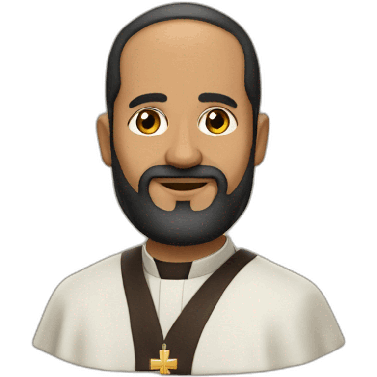 Sacerdote Luis Variara con sotana negrasin barba emoji