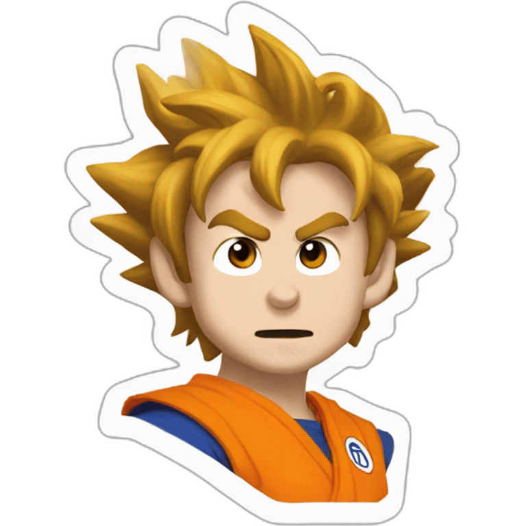 Emmanuel Macron as Goku emoji