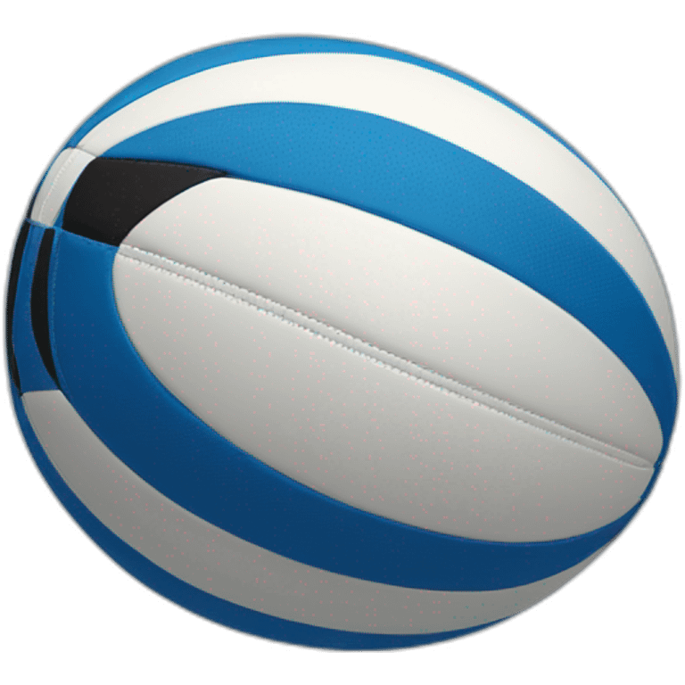 Ballon de rugby bleu emoji