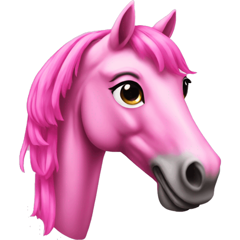 Pink carnival horse  emoji