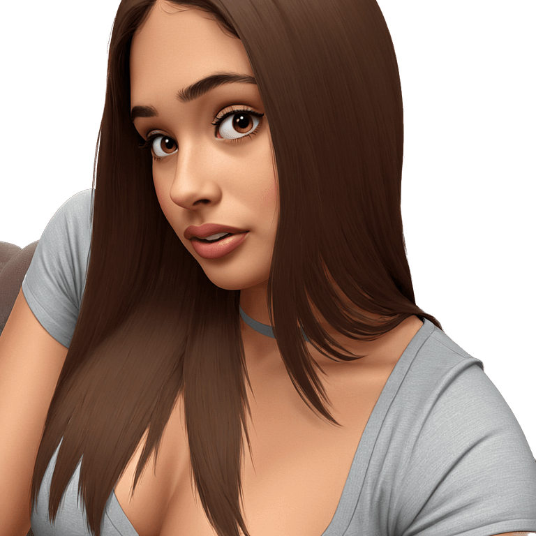 realistic portrait of girl emoji