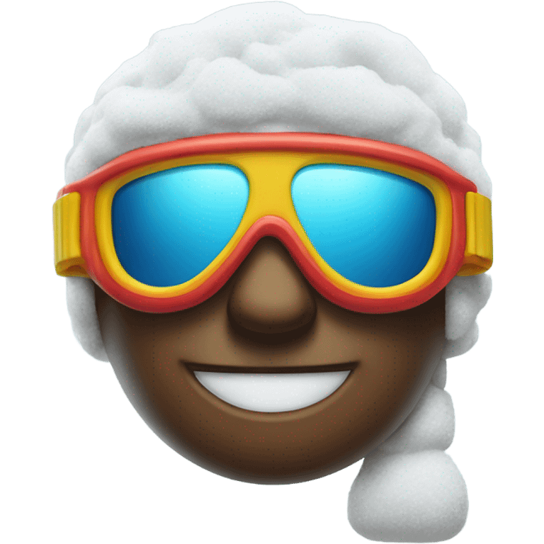 Fist and snow goggles emoji