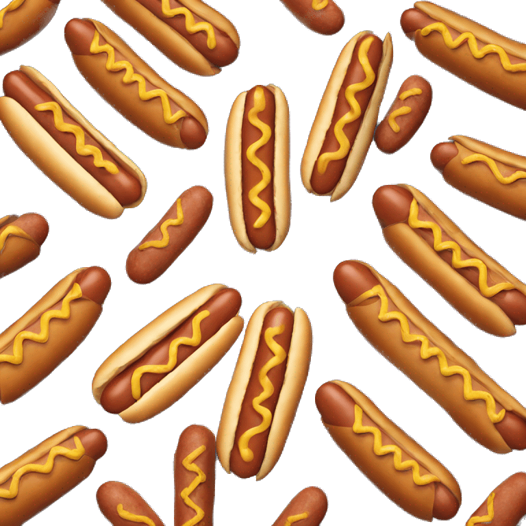 Hot dog with twin emoji