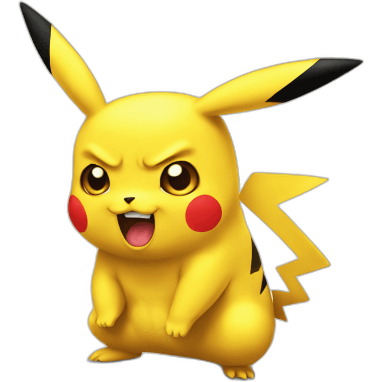 angry pikachu emoji