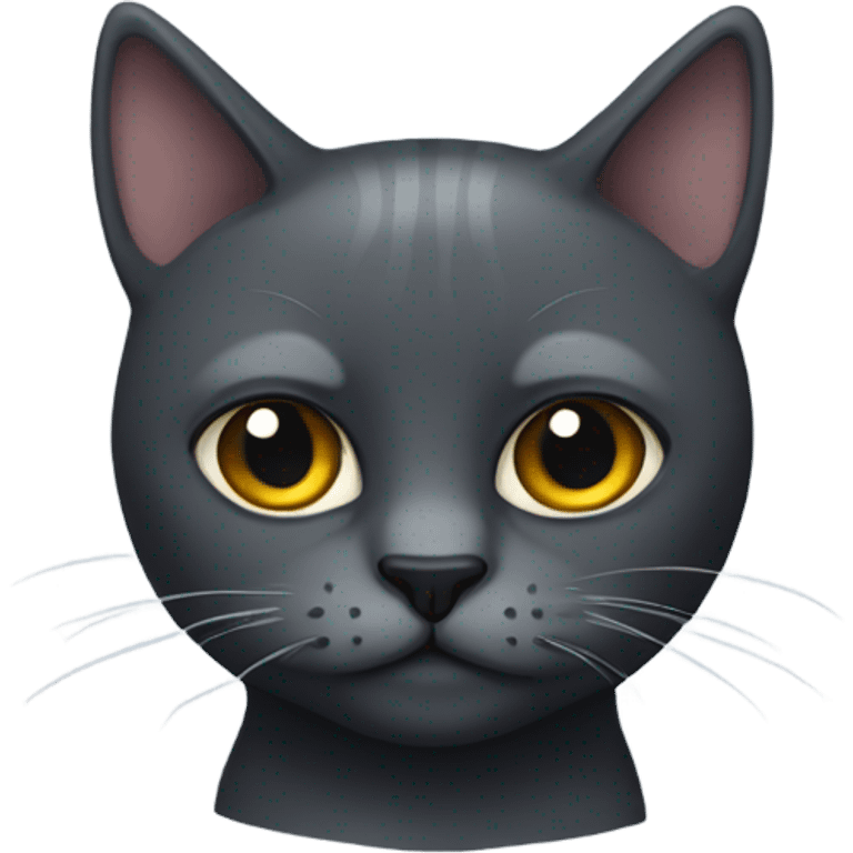 Dark grey cat emoji