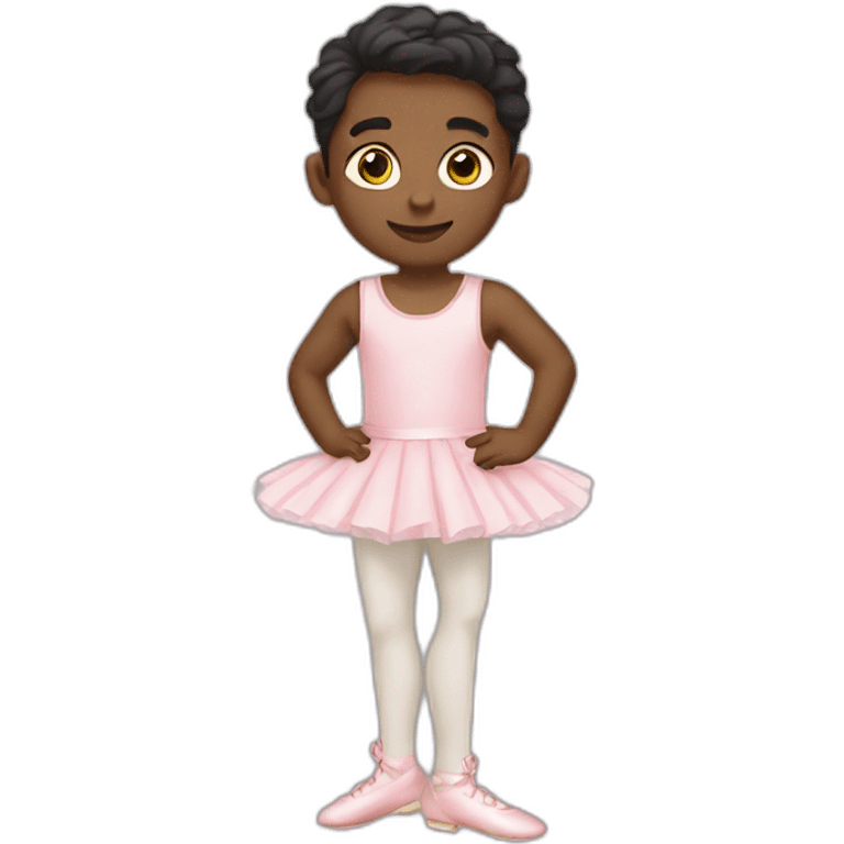 Boy with ballet shoes on  emoji