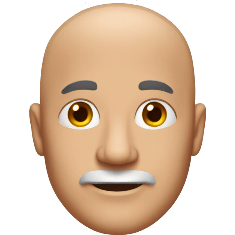 bald middle aged man with red tshirt emoji