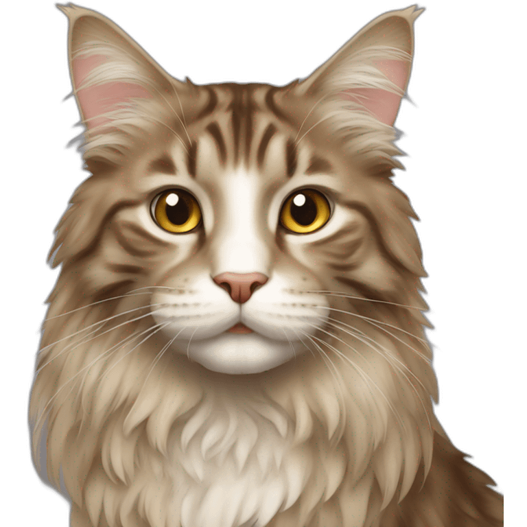 Cat main coon emoji