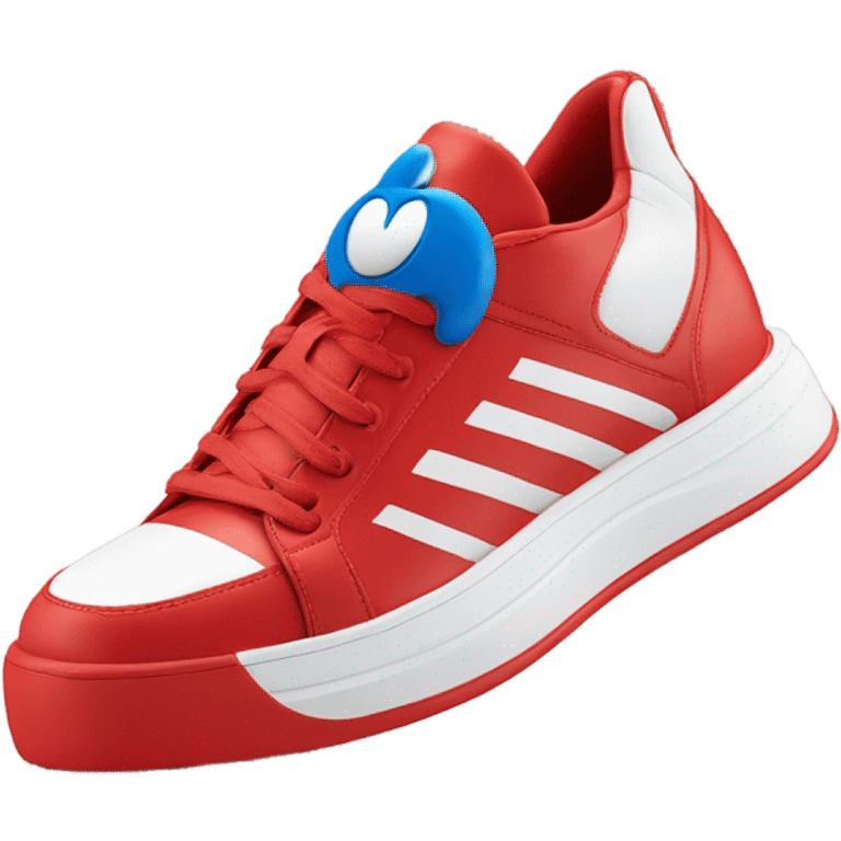 Sonic the Hedgehog's red fast trainers emoji