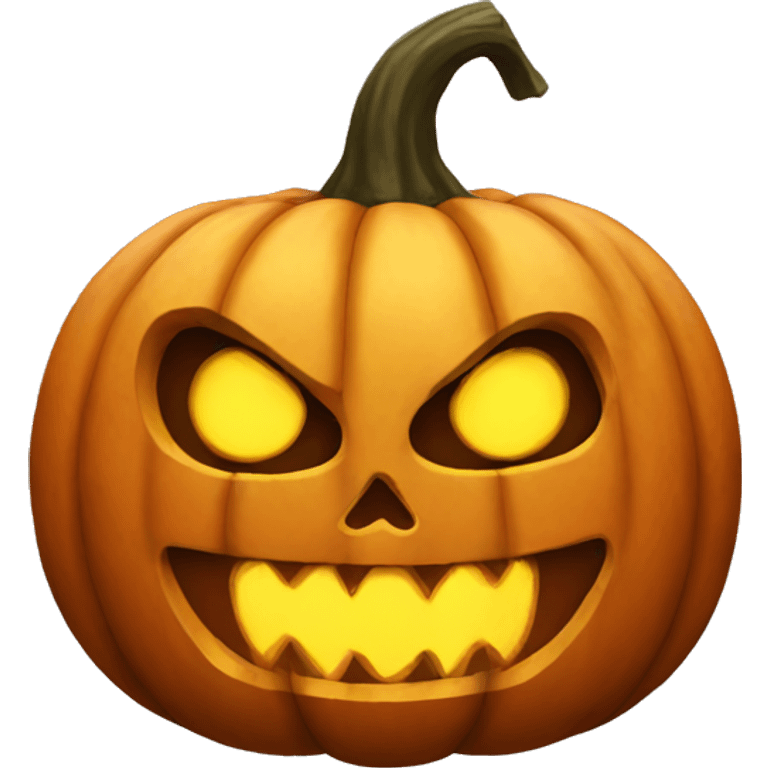 Scary pumpkin head  emoji