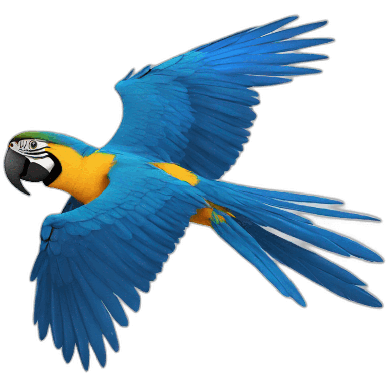 Blue And Gold Macaw Flying emoji