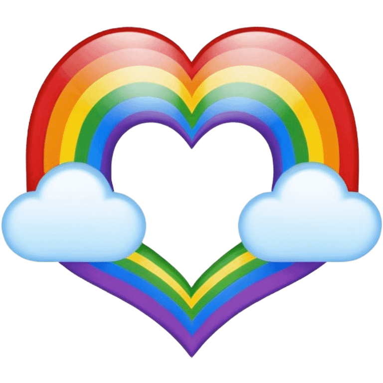 Heart rainbow emoji