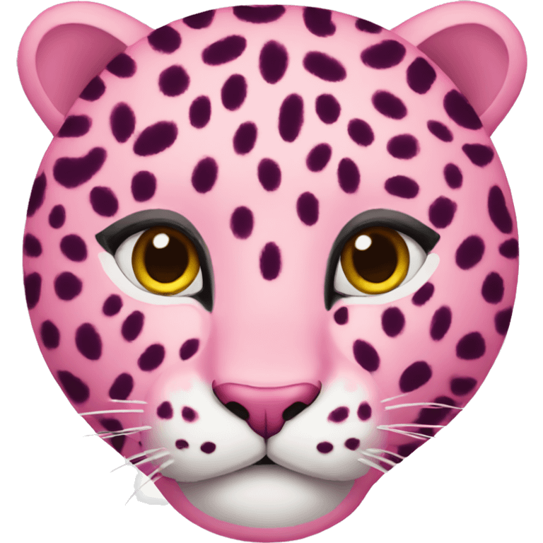 pink leopard emoji