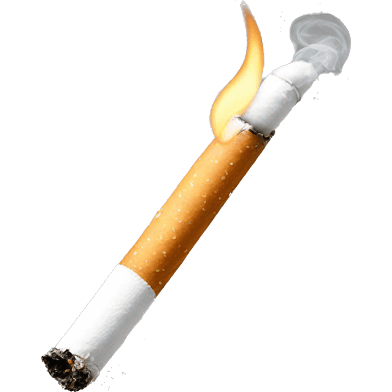 White cigarette lit emoji