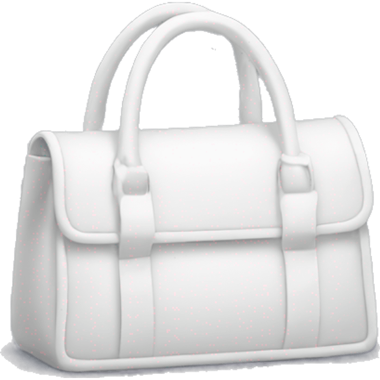 White channel bag emoji