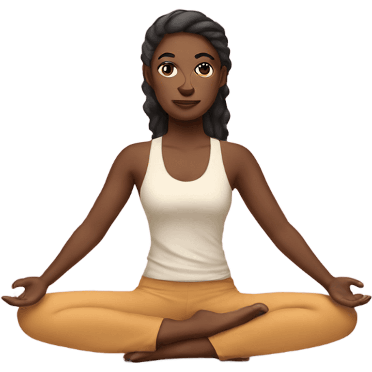 Apologetic yoga instructor  emoji