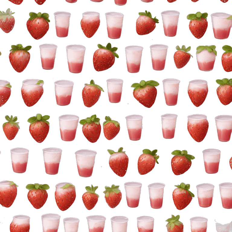 Strawberry milk emoji