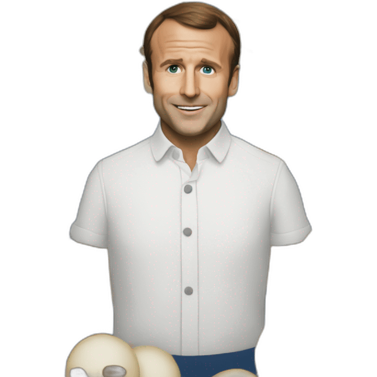 Macron à la creche emoji