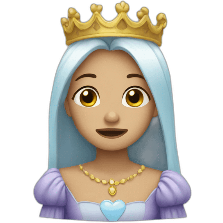 Crying princess emoji