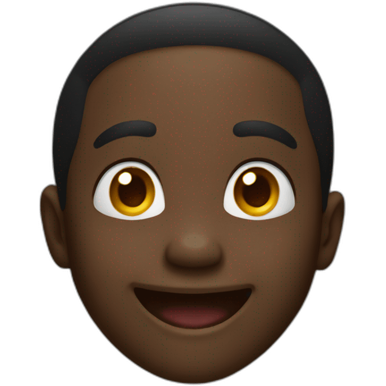 black kid laughing emoji