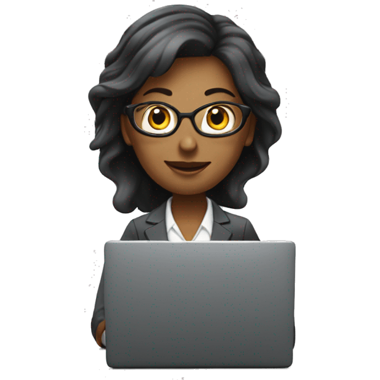 bussiness women with laptop emoji