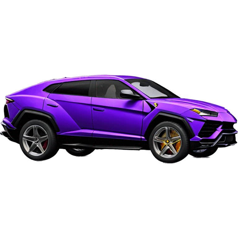 Lamborghini urus purple colour emoji