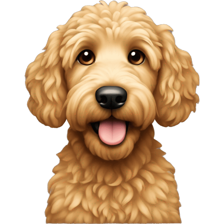 Golden doodle that’s black emoji