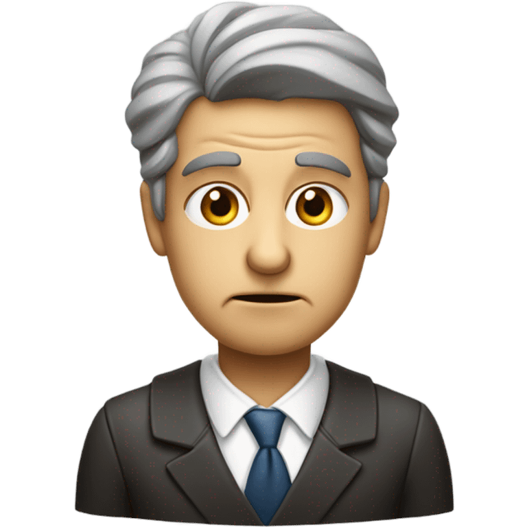 Confused lawyer emoji