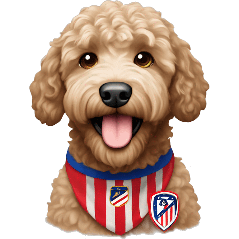 atletico de Madrid labradoodle fan emoji