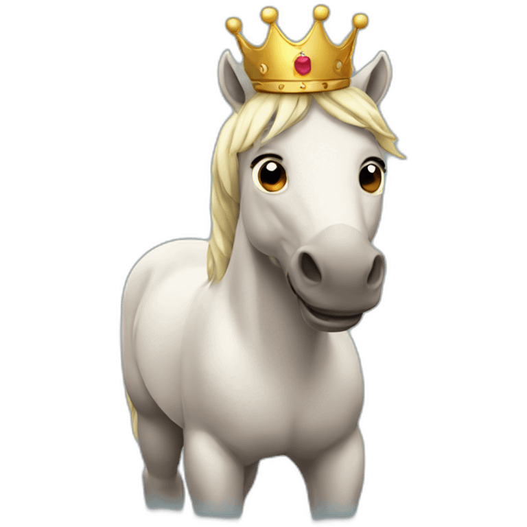 horse with a crown emoji