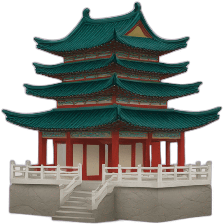 pagoda in Chinese style. emoji