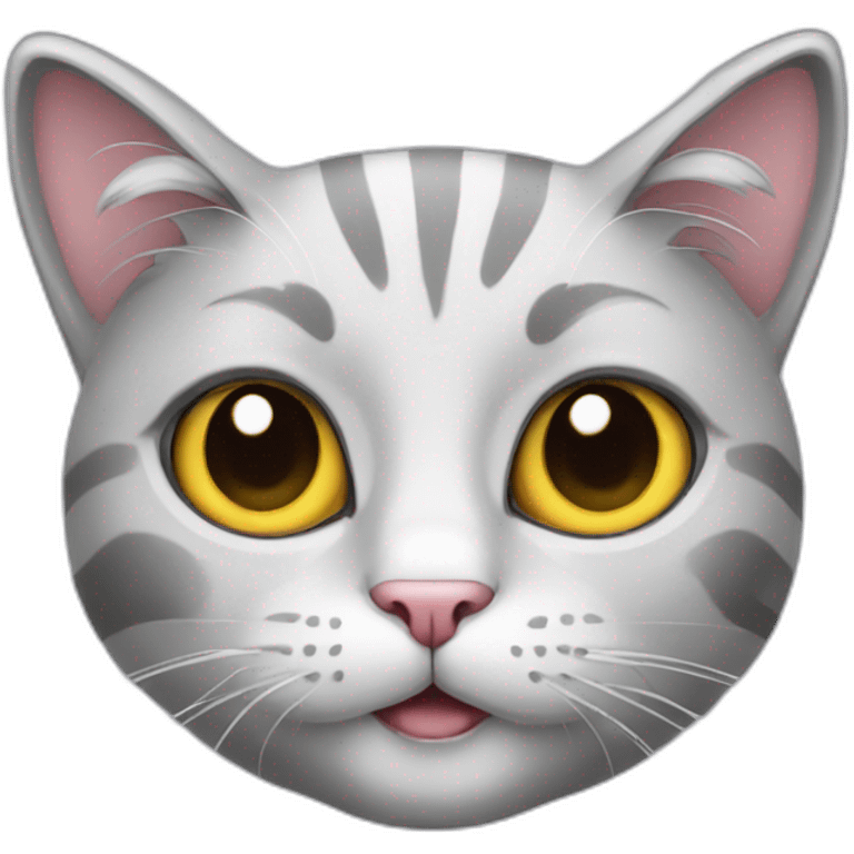 cat silver emoji