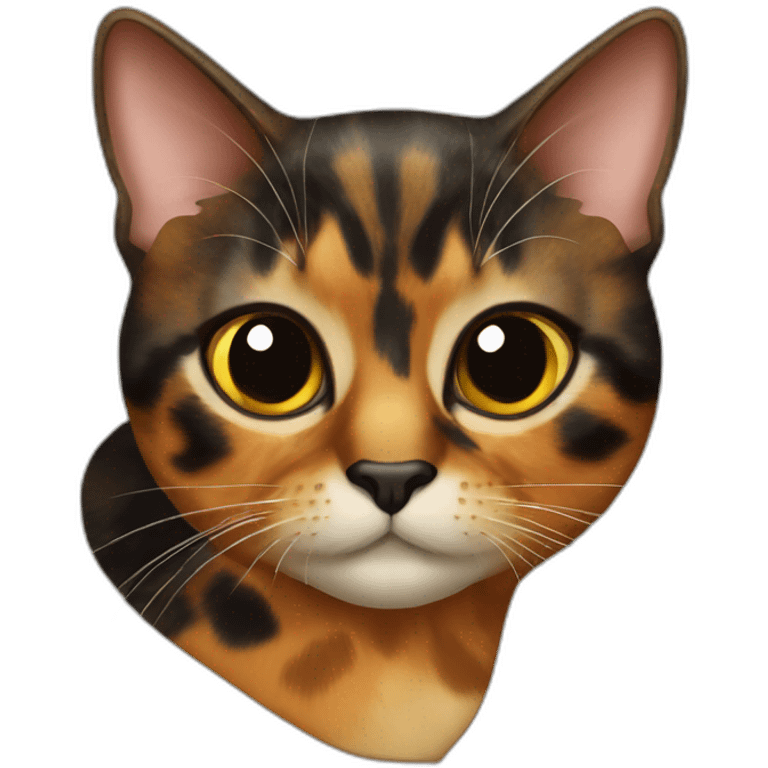 Tortoiseshell cat emoji