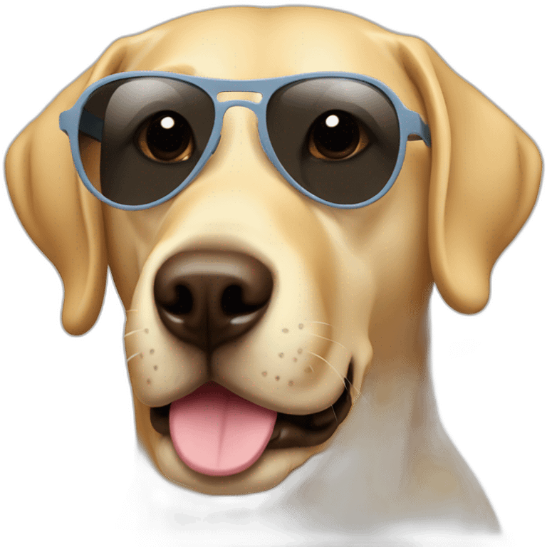 Labrador sunglasses emoji