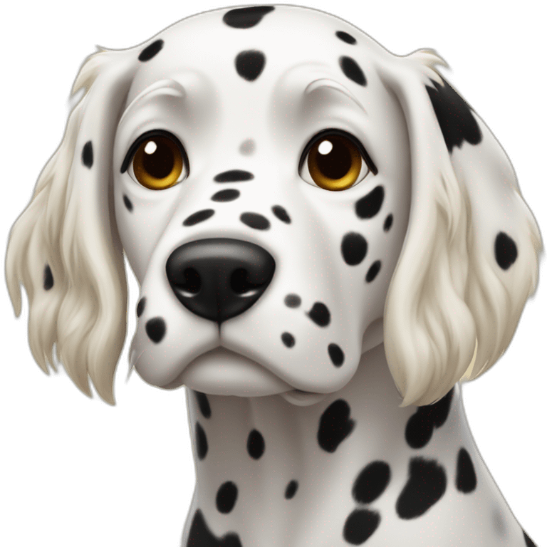 dalmata con dueña rubia emoji