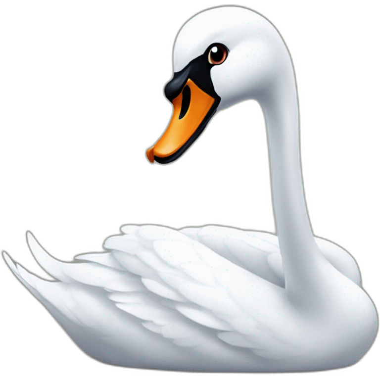 Halloween swan emoji