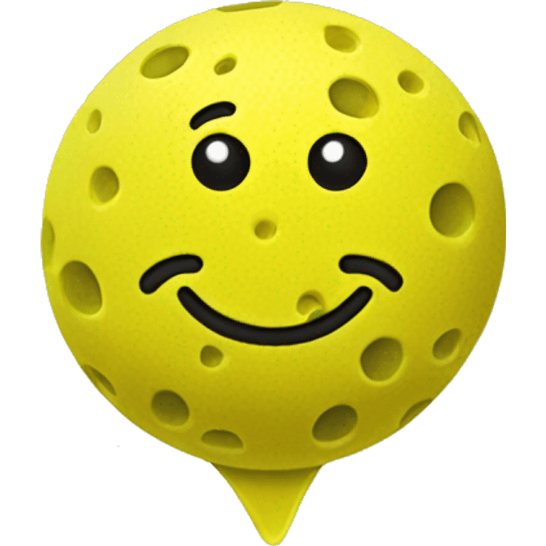 Yellow Pickle ball emoji