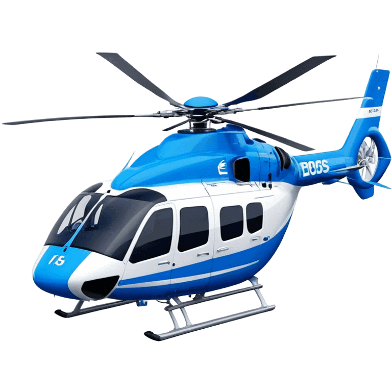 Eurocopter EC135 - Airbus Helicopters (Model Year: 2020) (Iconic colour: Blue and white) emoji