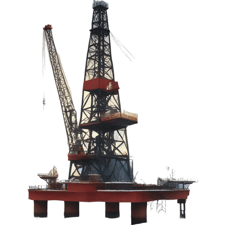 oil rig in snow emoji