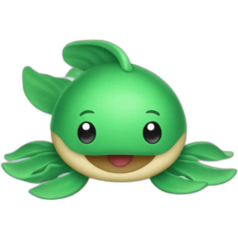 toute de mer verte kawai emoji