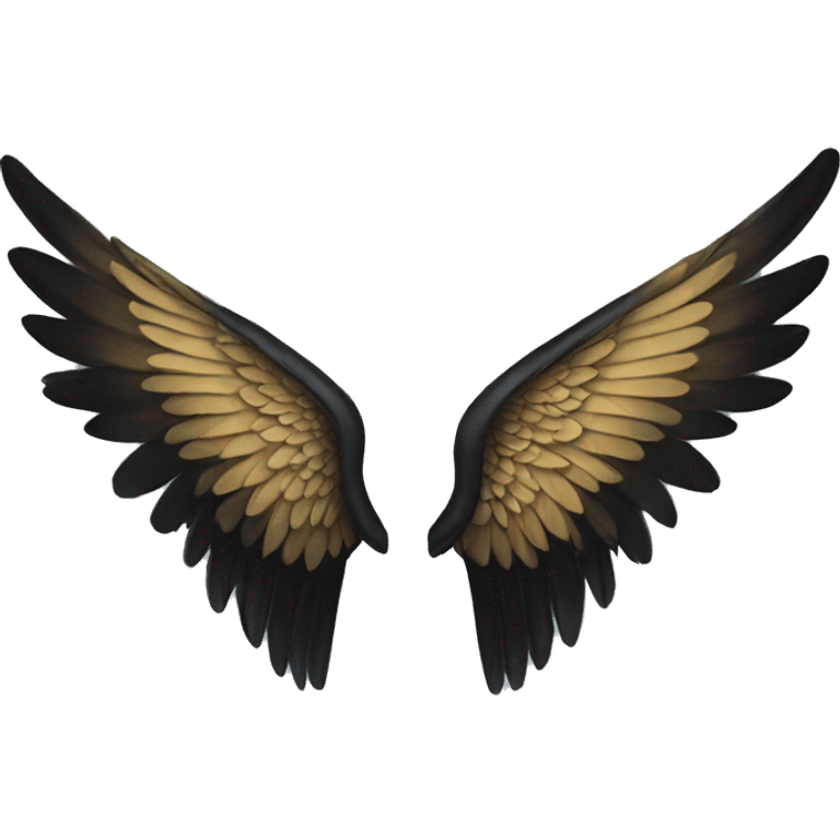 black angel wings emoji