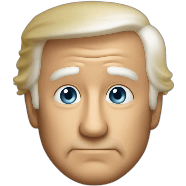 Biden kissig Trump emoji