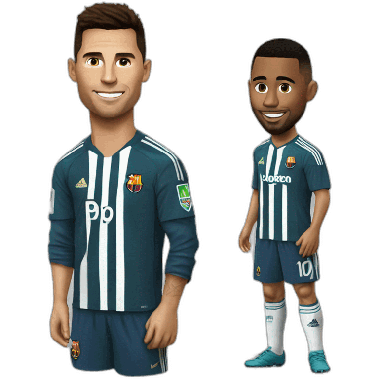 Ronaldo crie sur Messi emoji