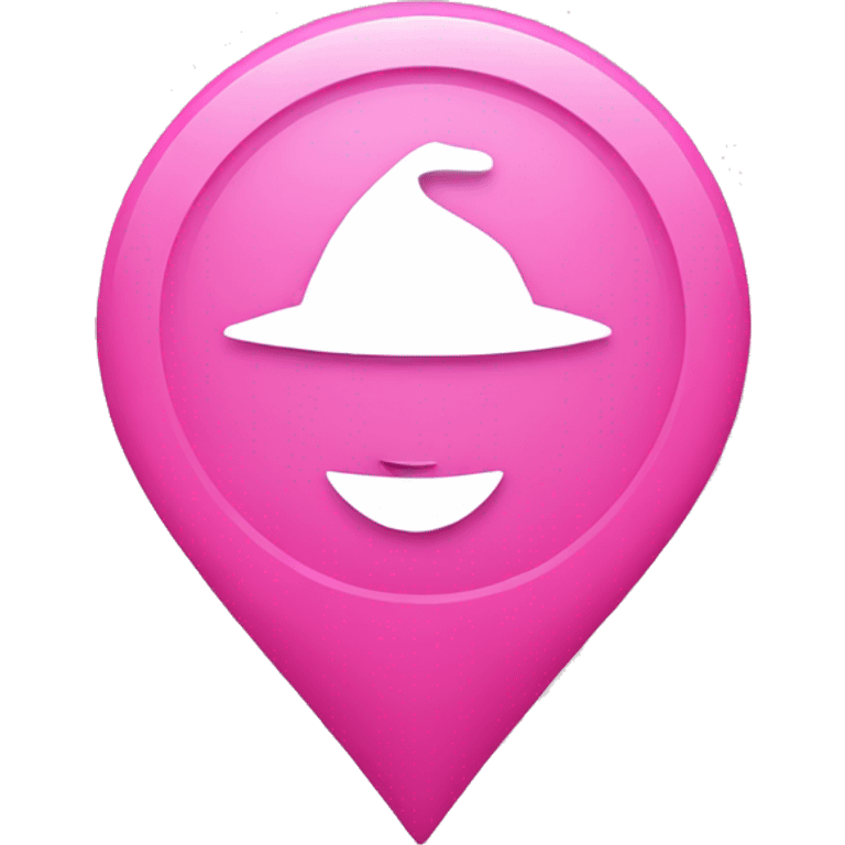 Pink location pin emoji