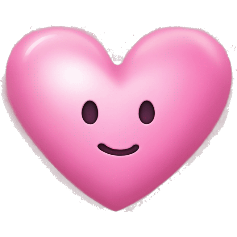 Pink heart with stars no face emoji