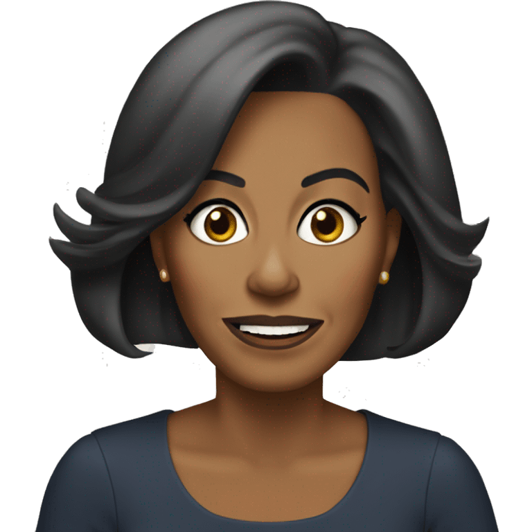 Michelle Obama talking emoji